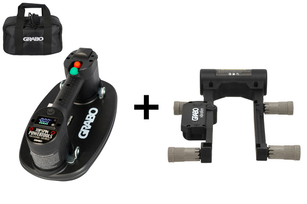 GRABO Pro Lifter 20 vacuümheffer met GRABO Tile Vibration Tool tegeltriller en tas