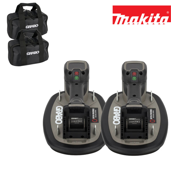 Grabo Pro Brushless in Tas - met Makita 18V Accu aansluiting - 2 sets