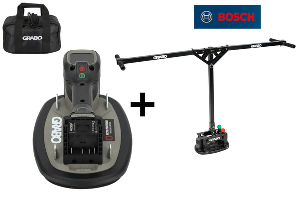 Grabo Pro Brushless in Tas - met Bosch 18V Accu aansluiting + Grabo Erguo T-Lift