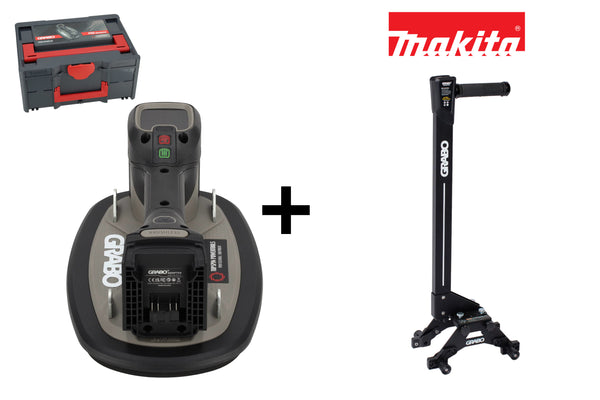 GRABO Pro Brushless vacuümheffer met Makita 18V accu-adapter, Erguo S2 en koffer