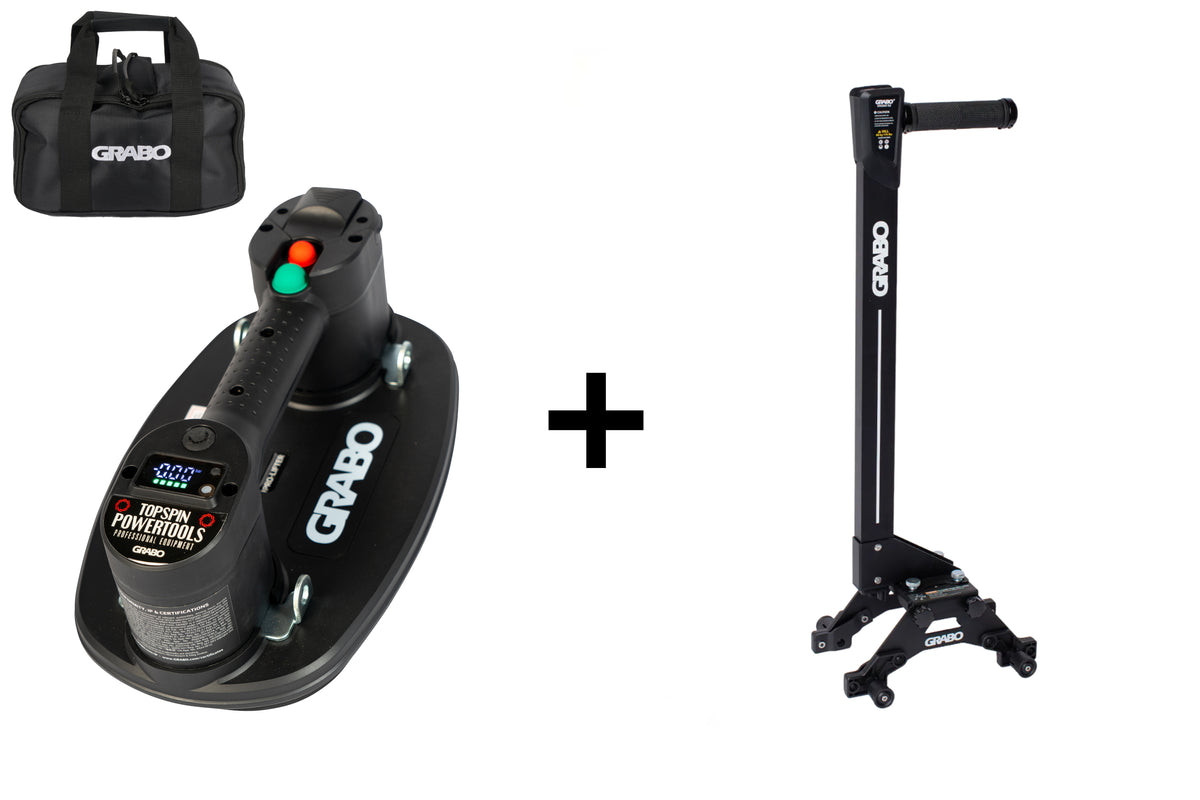 GRABO Pro Lifter 20 vacuümheffer met GRABO Erguo S2 verlengarm en transporttas