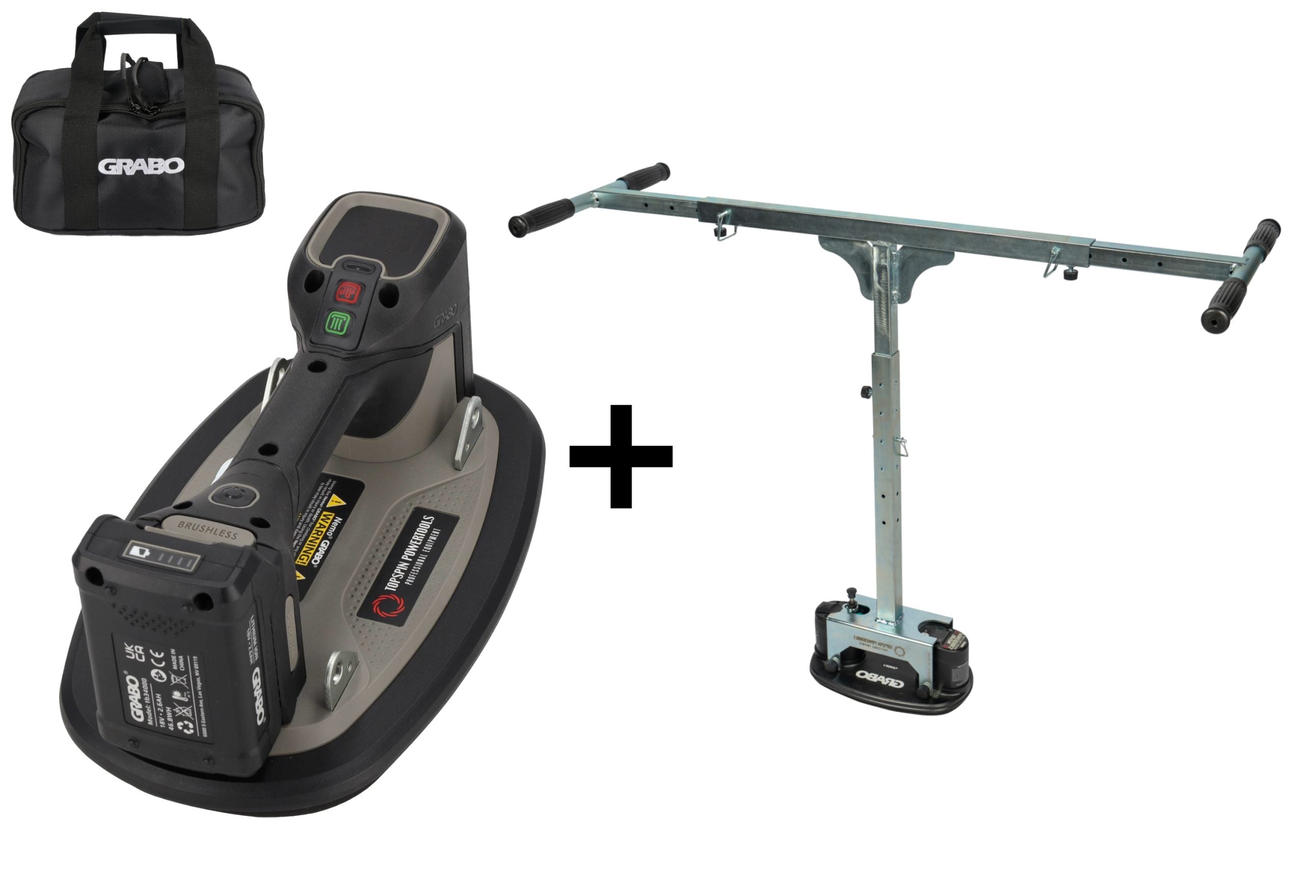 Grabo Pro Brushless in Tas – Complete set + T-Lift 120
