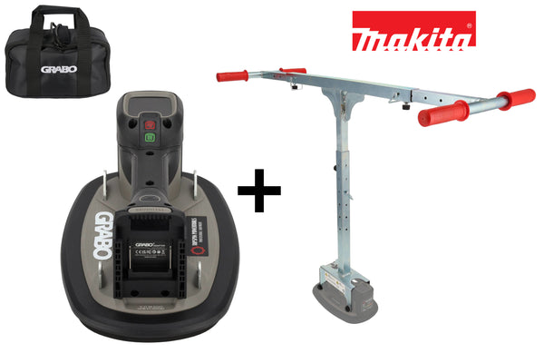 GRABO Pro Brushless vacuümheffer in Tas - met Makita 18V Accu aansluiting + GRABO T-Lift 120
