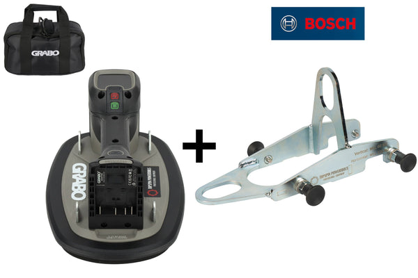 Grabo Pro Brushless in Tas - met Bosch 18V Accu aansluiting + Hefoog V-120