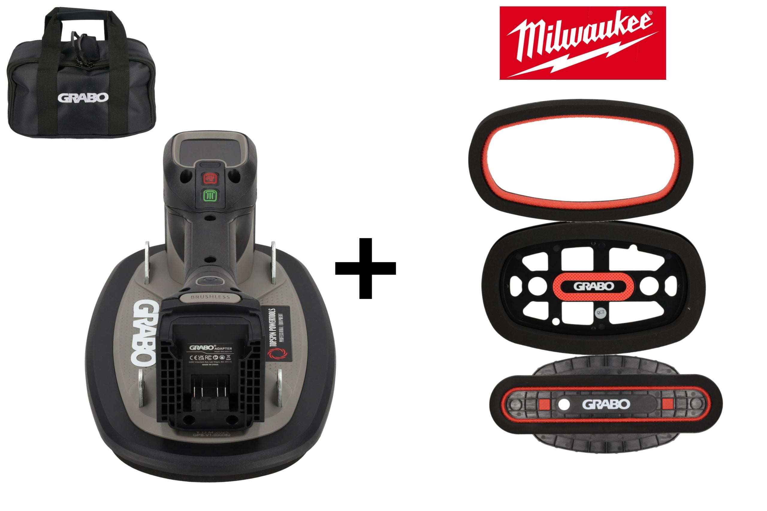 Grabo Pro Brushless Milwaukee Seal Deal in tas