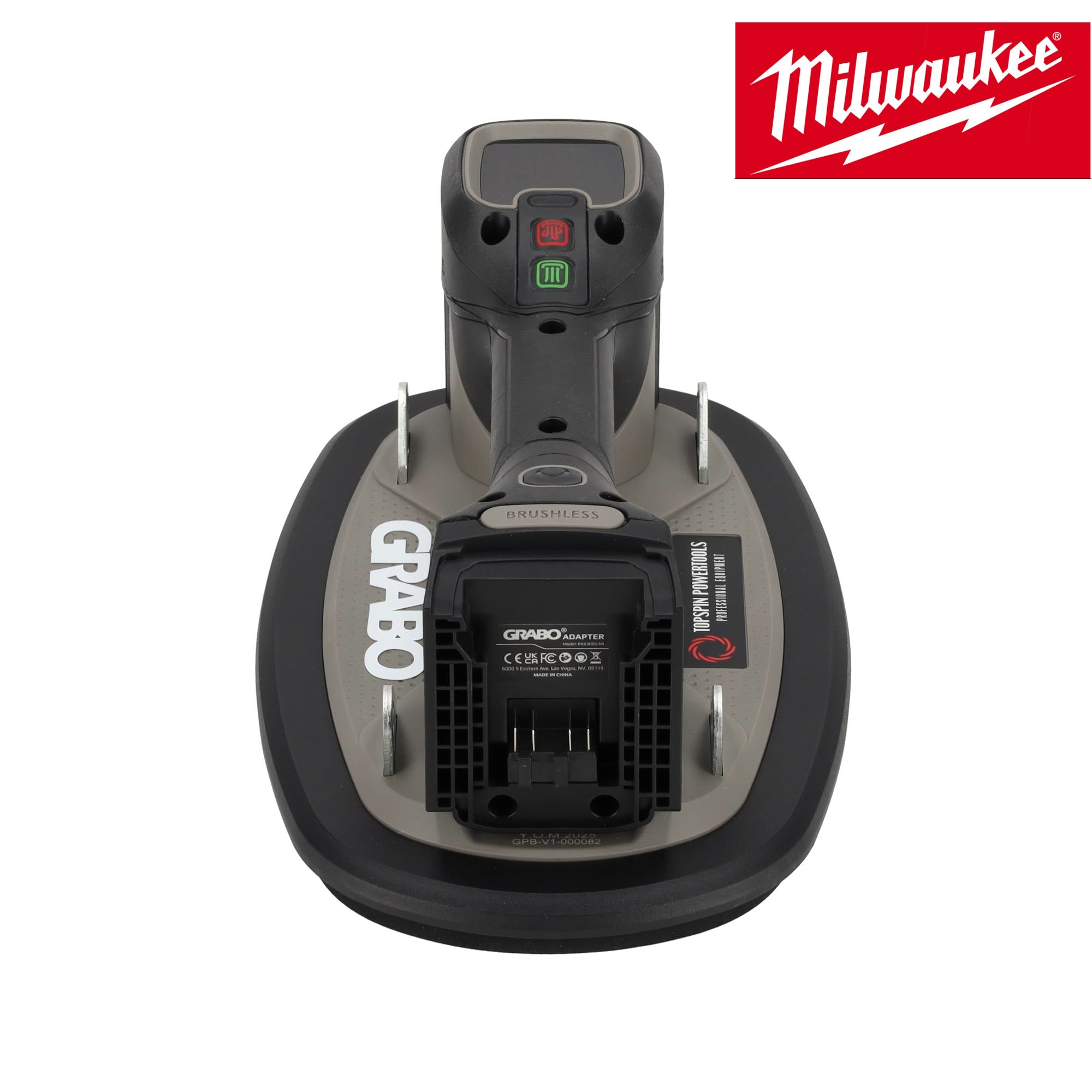 Grabo Pro Brushless Adapter voor Milwaukee Accu 18V