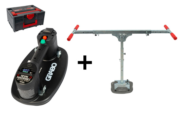 GRABO Pro Lifter 20 vacuümheffer met GRABO T-Lift 120 en koffer