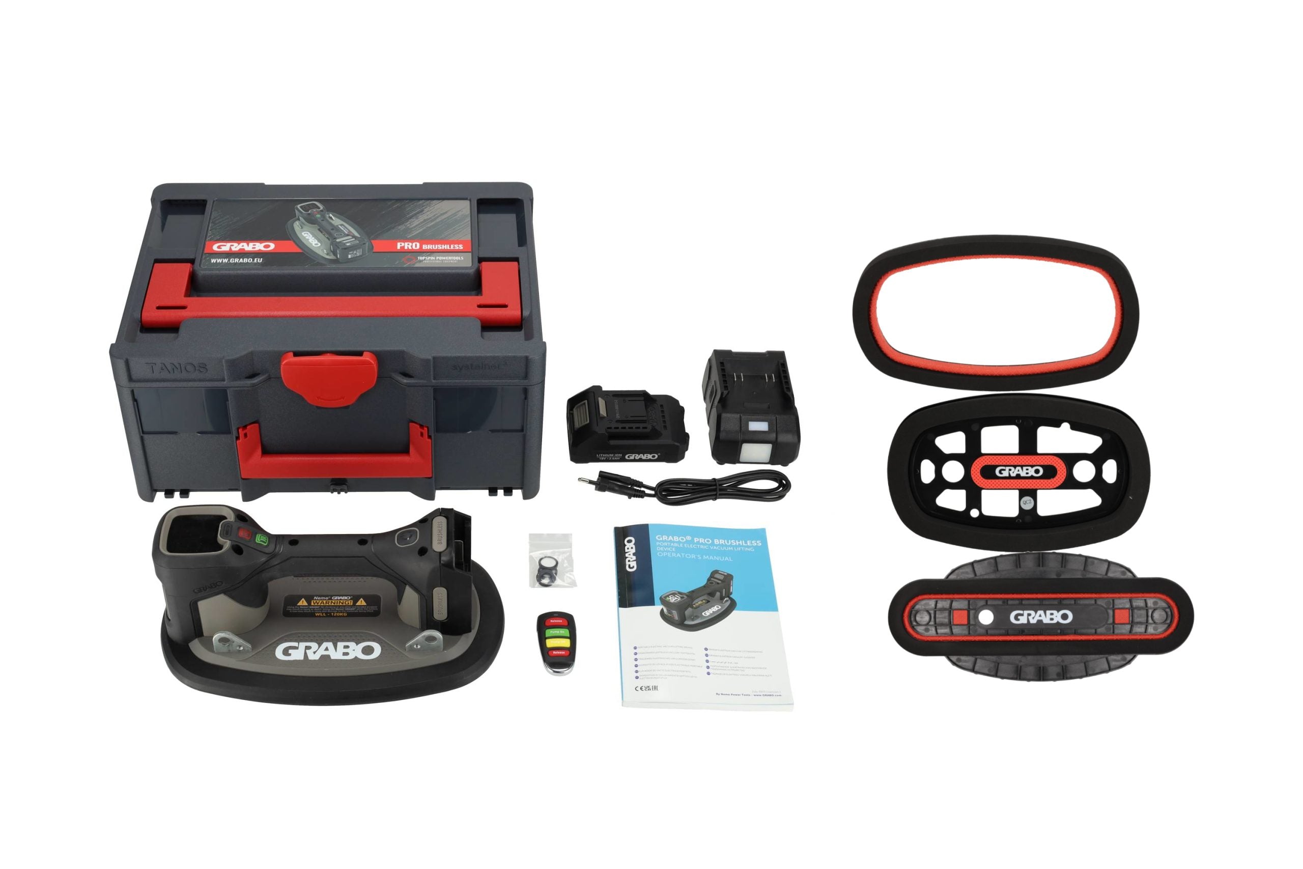 Grabo Pro Brushless in Koffer – Complete set + Grabo Seal Deal