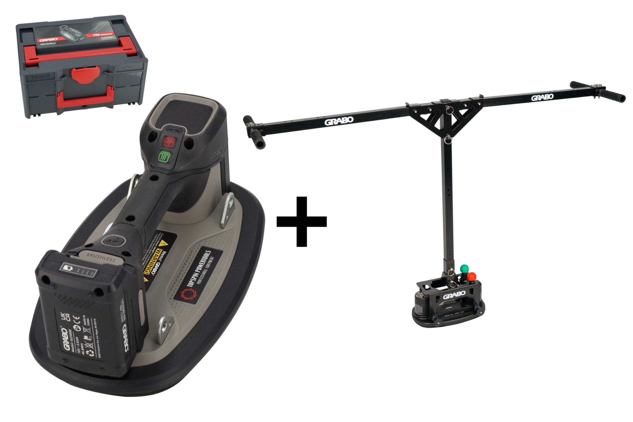 Grabo Pro Brushless in Koffer – Complete set + Grabo Erguo T-Lift
