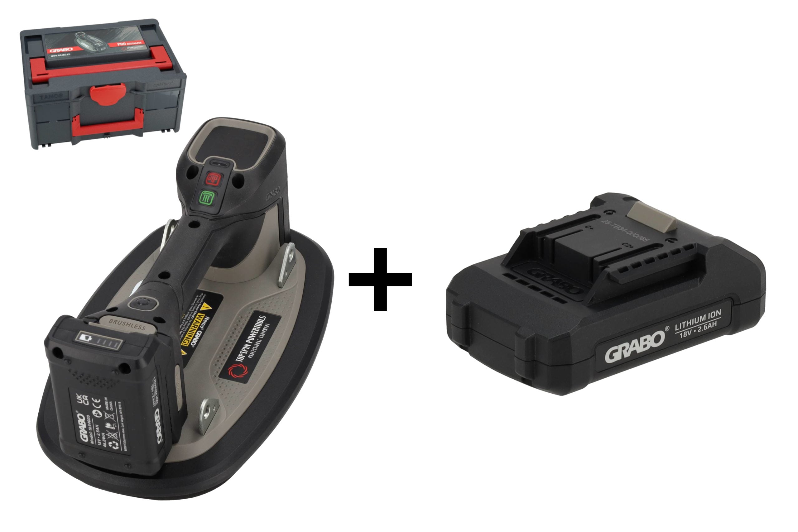 Grabo Pro Brushless in Koffer – Complete set + Extra Accu