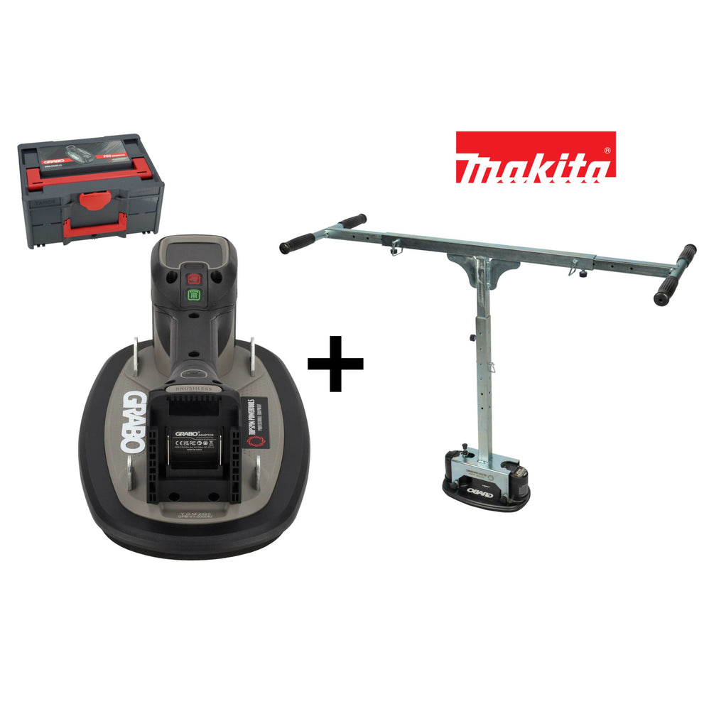 Grabo Pro Brushless in Koffer - met Makita 18V Accu aansluiting + T-Lift 120