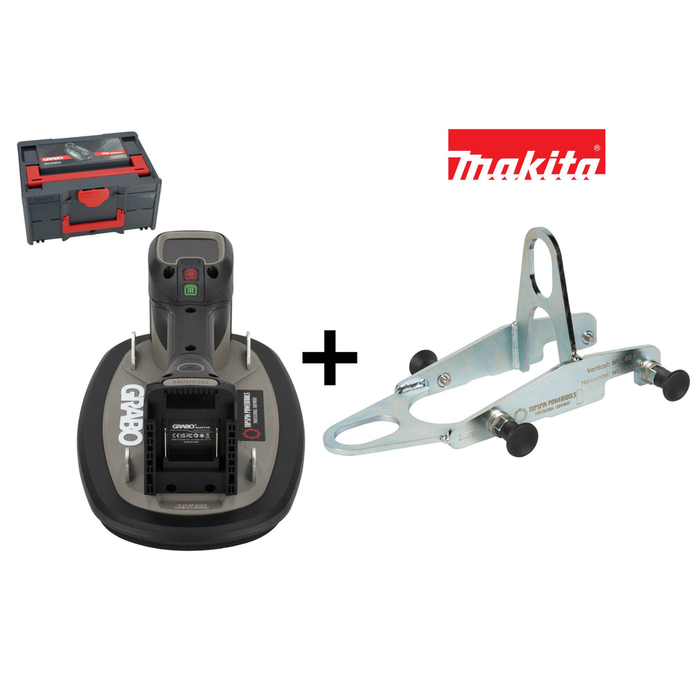 Grabo Pro Brushless in Koffer - met Makita 18V Accu aansluiting + Hefoog V-120
