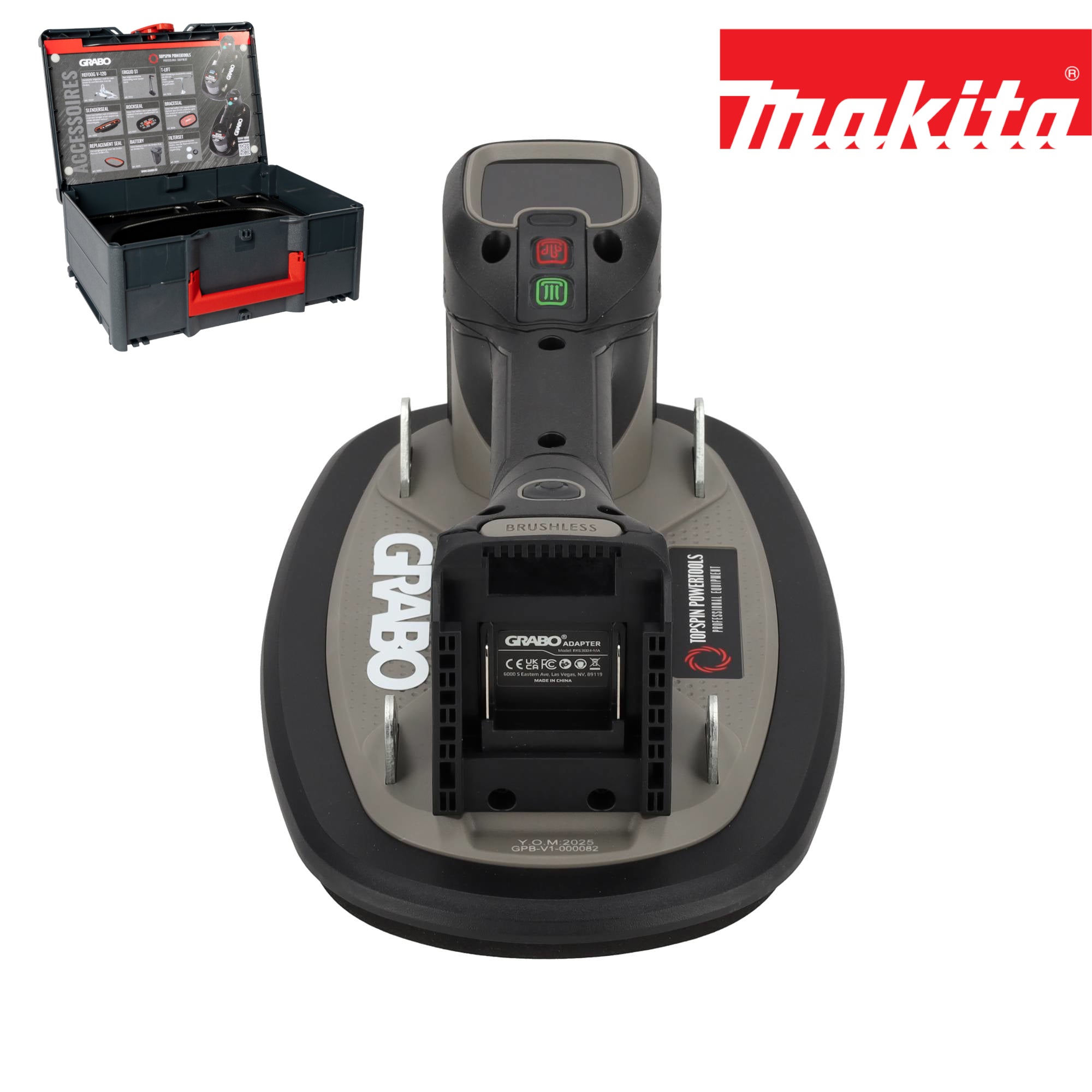 Grabo Pro Brushless in Koffer - met Makita 18V Accu aansluiting