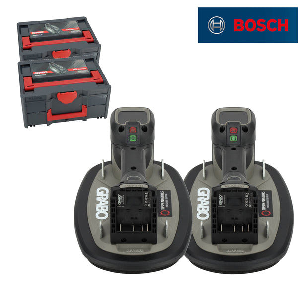 Grabo Pro Brushless in Koffer - met Bosch 18V Accu aansluiting - 2 sets