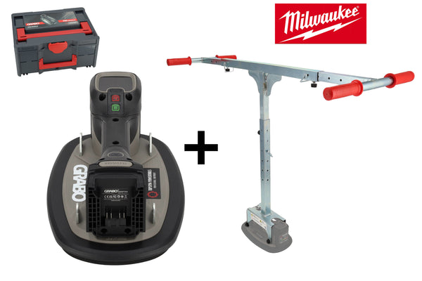 GRABO Pro Brushless Milwaukee in koffer met GRABO T-Lift 120