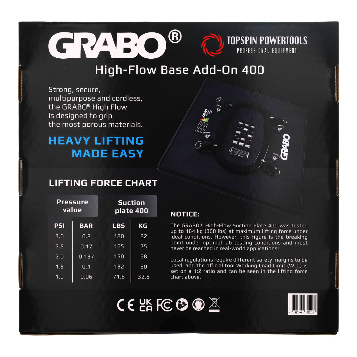 Grabo High Flow - 400x400 mm Aanzuigblad