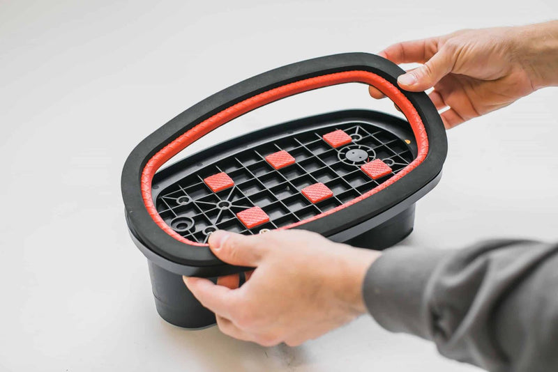 Detail van GRABO SBR-rubberschuim afdichtingsring voor vacuümafdichting