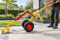 GRABO TegelBuddy met luchtbanden, Easy-Step voetsteun en verstelbare handgrepen