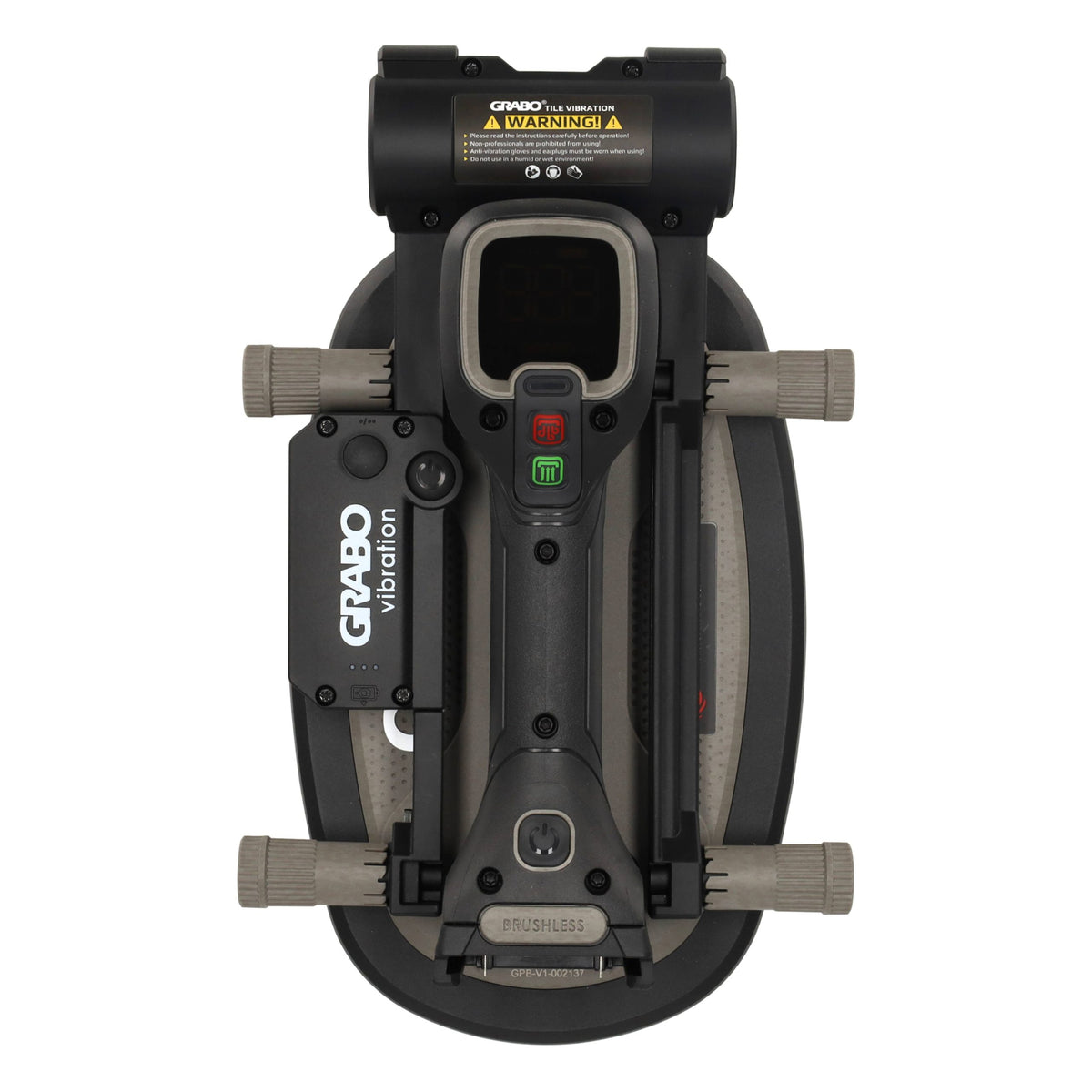 GRABO tegeltriller gemonteerd op GRABO Pro Brushless vacuümheffer