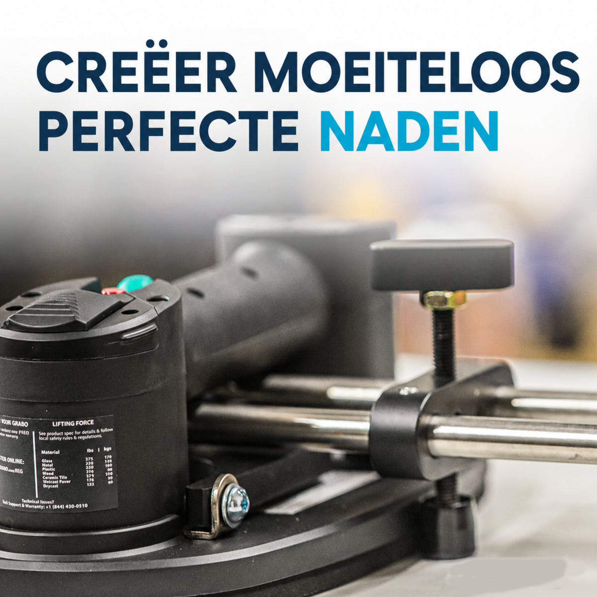 GRABO Seam Setter 90 Graden naadsteller met verstelbare rails en hoekbeugel