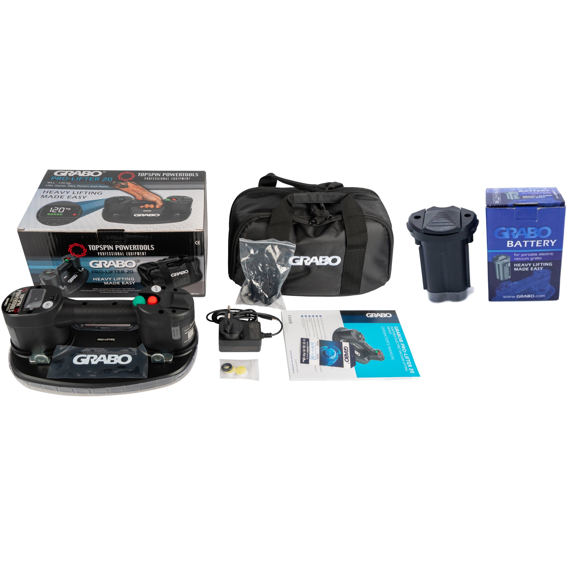 Grabo Pro in Tas + Extra Accu
