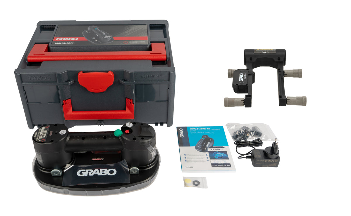 Nemo GRABO Plus vacuümheffer in Koffer + GRABO Tegeltriller