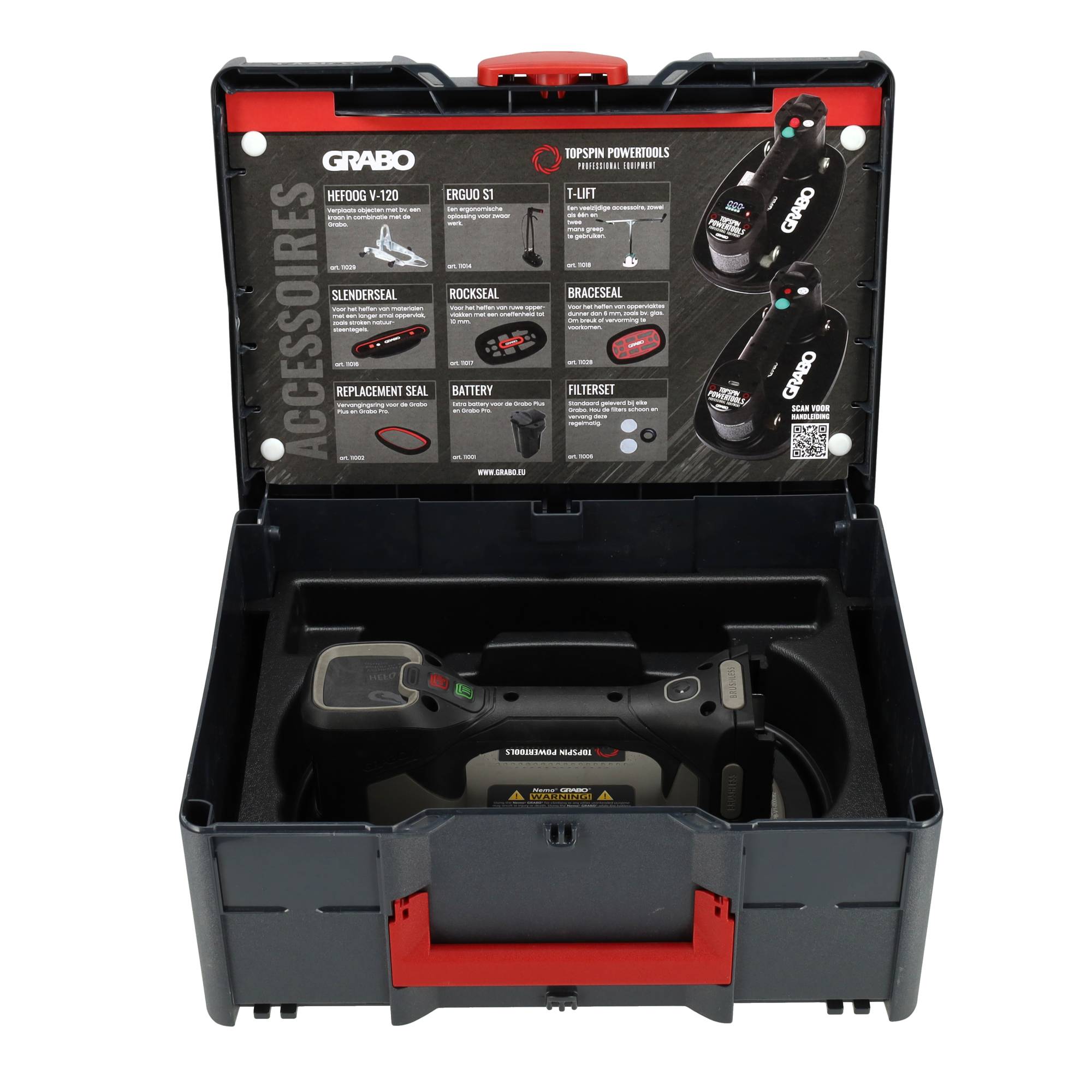 Grabo Pro Brushless in Koffer - met Bosch 18V Accu aansluiting