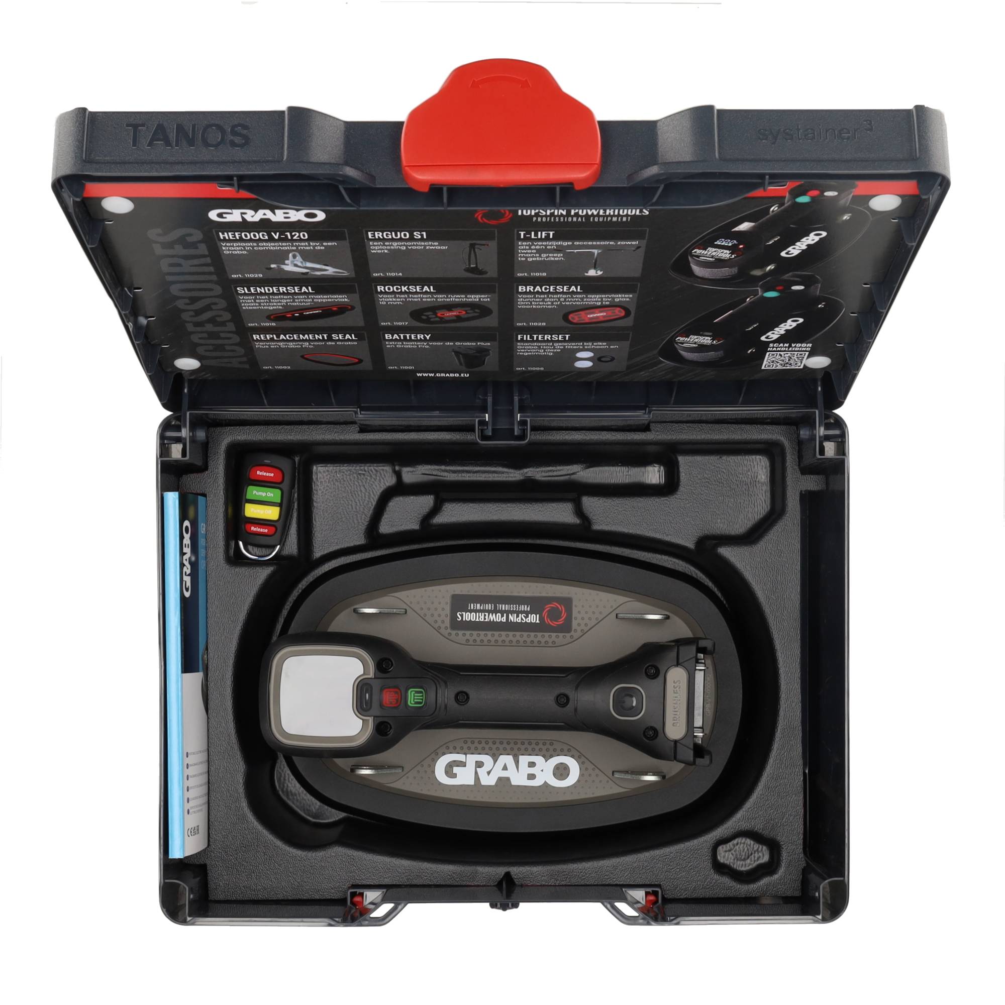 Grabo Pro Brushless in Koffer - met DeWalt 18V Accu aansluiting