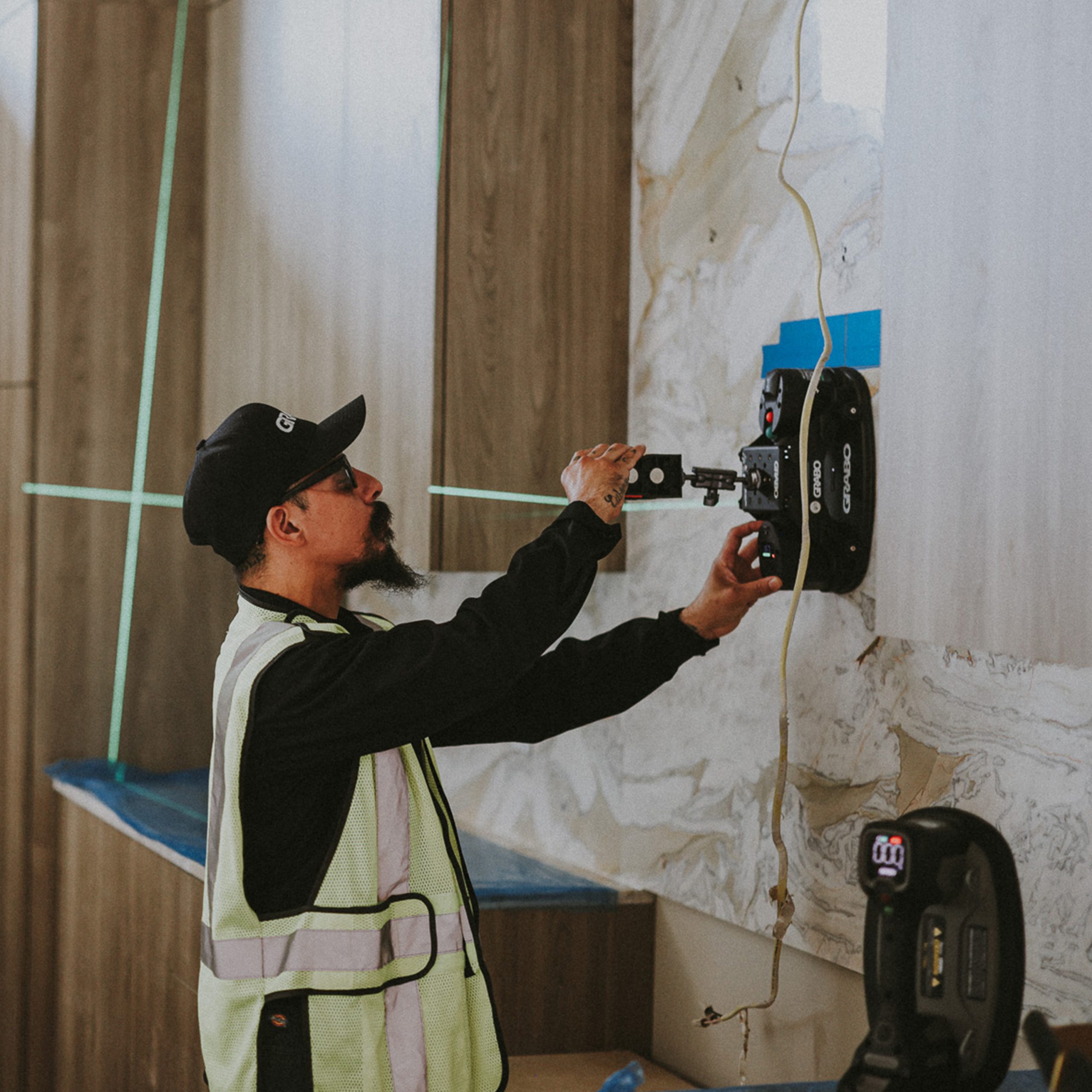 Grabo Attachment Plate voor werklamp, smartphone en meetapparatuur