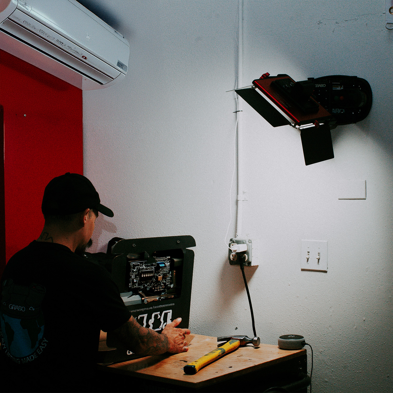 Grabo Attachment Plate voor stabiele positionering op de werkplek