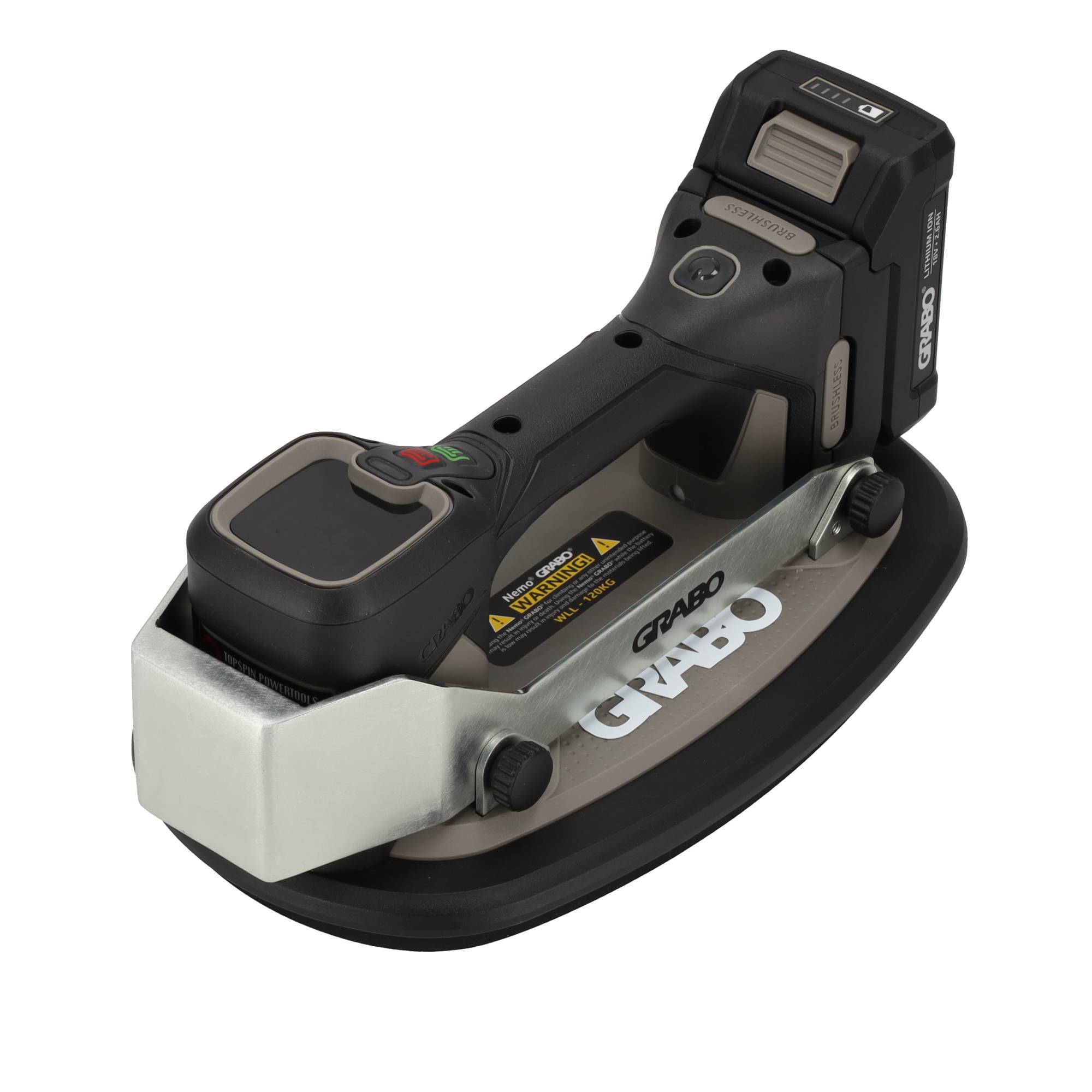 Grabo Impact Plate gemonteerd op een GRABO vacuümzuiger