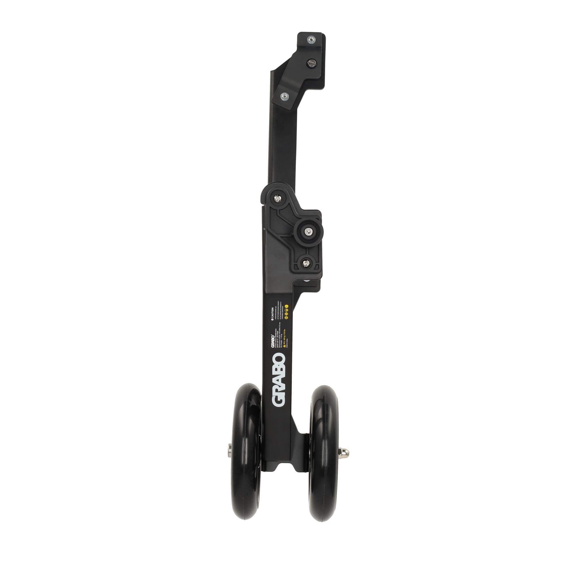 Detail van de Grabo Roller met grote rubberen transportwielen